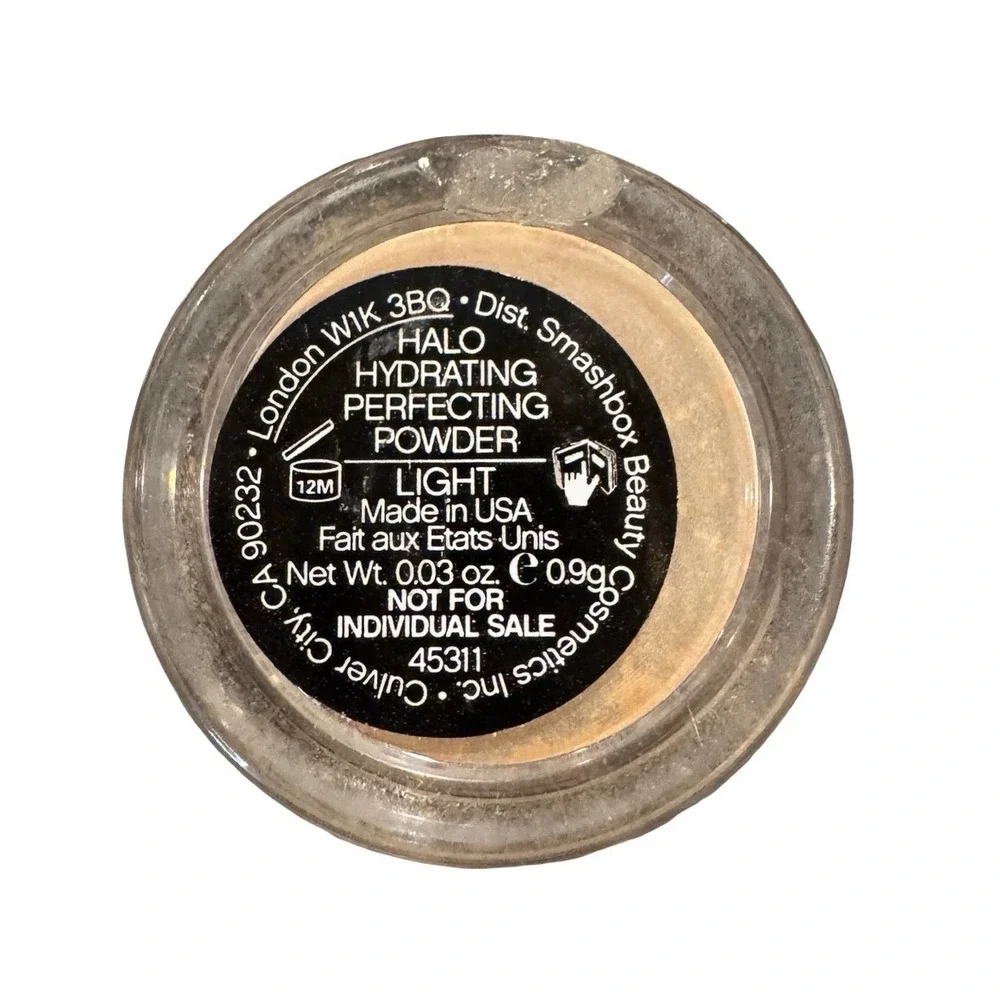 Smashbox Halo Hydrating Perfecting Powder Light 0.03oz Travel Size Loose Powder